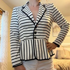 Navy Striped Blazer